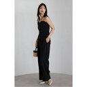 ボンジュールサガン BONJOUR SAGAN linen like front button bustier set up / リネンライクフロント釦ビスチェセットアップ (BLACK)