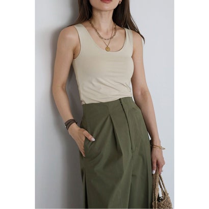 ボンジュールサガン BONJOUR SAGAN 【吸水速乾】カップ付きドライタッチタンクトップ （LIGHT-BEIGE）