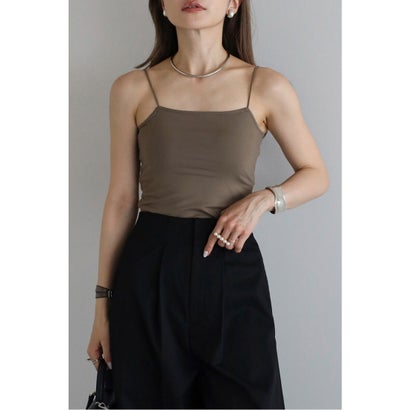 ボンジュールサガン BONJOUR SAGAN 【吸水速乾】カップ付きドライタッチキャミソール （MOCHA）