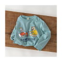 ブランシェス branshes 【WEB限定/DRC】アソートグラフィック長袖Tシャツ (ブルーグレー)