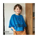 ブランシェス branshes 【ピーナッツ 75周年】×ブランシェス 7分袖Tシャツ (ブルー)