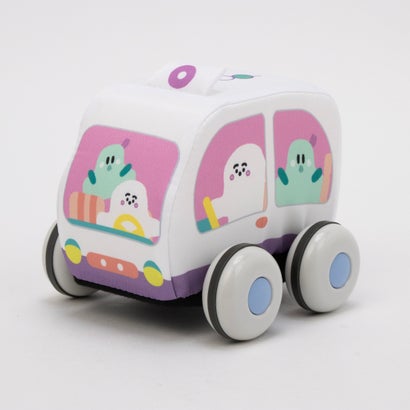シナプシュ シナぷしゅ やわらかプルバックカー【返品不可商品】 （ぷしゅぷしゅ／ホワイト）