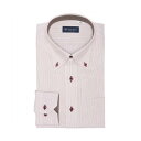 トーキョーシャツ TOKYO SHIRTS ボタンダウン 長袖 形態安定 ワイシャツ (エンジ)