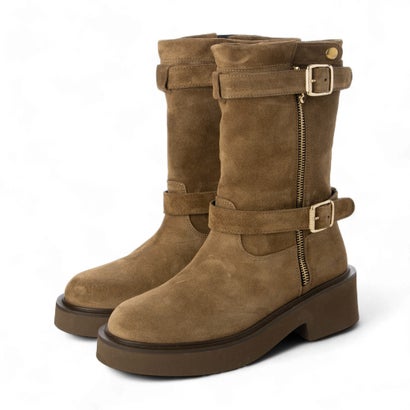 ファビオルスコーニ FABIO RUSCONI ラウンドトウEVAソールエンジニアブーツ （オークスウェード）