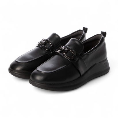 ラウンドアバウト Round About メタル飾りローファースニーカー （ブラック）