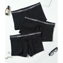 カルバン クライン Calvin Klein 3枚組ボクサーパンツ NB1799A アンダーウェア【返品不可商品】 (ブラック)