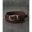 テットオム TETE HOMME エラスティックメッシュベルト (ブラウン)