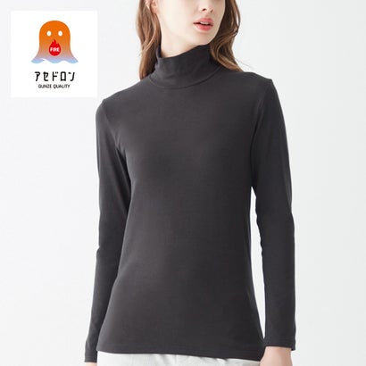 アセドロン アセドロン【中厚×吸湿発熱×裏起毛】「冬の汗冷え対策」長袖ハイネック （ブラック）