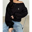 ラナン RANAN 【U.S. POLO ASSN.】ワンショルスウェット (ブラック)