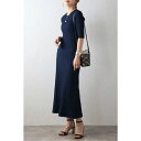 ボンジュールサガン BONJOUR SAGAN 切替リブロングワンピース (NAVY)(4)