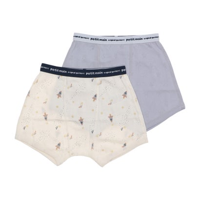 プティマイン petit main 【弱酸性】ボクサーパンツ2P【返品不可商品】 （ブルーグレー）