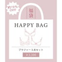 ナルエー Narue ブラジャー3本セット福袋 10,000円相当 ハッピーバッグ お買い得 大人かわいい【返品不可商品】 (その他)