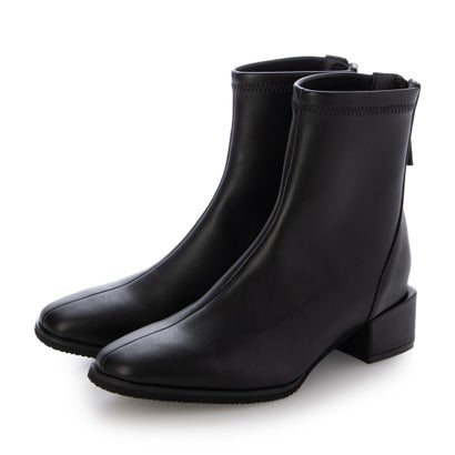 パラディクルール PARADIS COULEUR スクエアトウバックジップストレッチブーツ （ブラック）