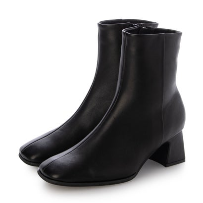 パラディクルール PARADIS COULEUR スクエアトウ撥水ショートブーツ （ブラック）