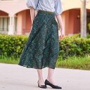 ドレステリア DRESSTERIOR シアージャカードスカート (オリーブグリーン(126))