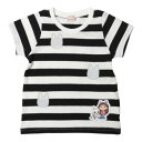 プティマイン petit main 【ギャビー】なりきりボーダーTシャツ (クロ)