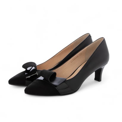 エイゾー EIZO 素材コンビポインテッドパンプス （BL-C）