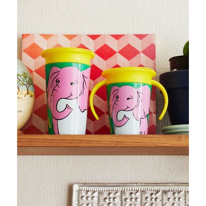 マンチキン munchkin ハンドル付きミラクルカップ・ワイルドラブ【返品不可商品】 （アフリカゾウ）