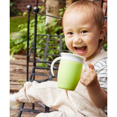 マンチキン munchkin ハンドル付きミラクルカップ【返品不可商品】 （グリーン）