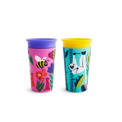 マンチキン munchkin ミラクルカップ・ワイルドラブ/2個セット【返品不可商品】 （ハチ＆ナマケモノ）