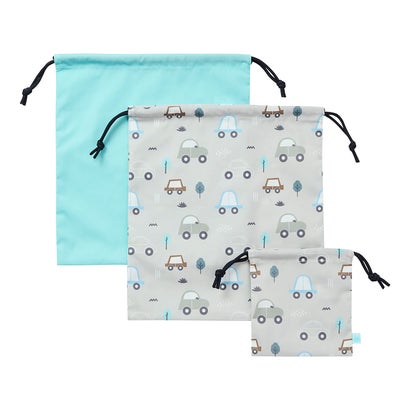 ディーバイダッドウェイ D by DADWAY きんちゃく3枚セット （カー／スカイグレー）