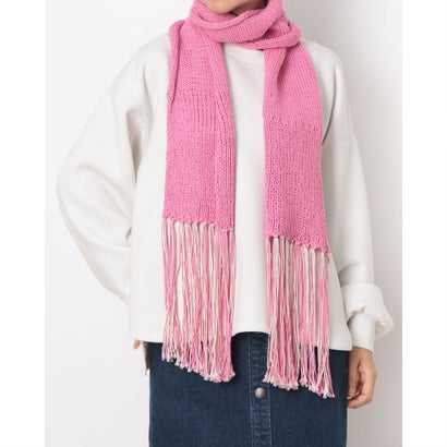 シー C-cie- A1084 FLUFFY RIB MUFFLER (ピンク)