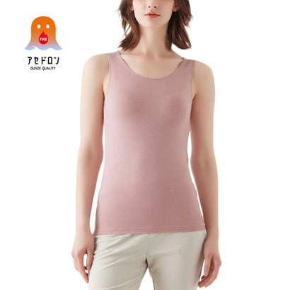 アセドロン アセドロン 【薄手×吸湿発熱】「冬の汗冷え対策」タンクトップ （クラウドピンク）