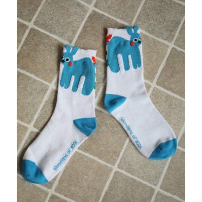 フック HOOK HOOK -original- ポップアニマルイラストルーソックス （ホワイト系その他）