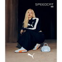 プーマ PUMA レディース スニーカー 韓国ファッション 薄底 SPEEDCAT OG スピードキャット ブラックピンク ロゼ 398846 (サックスブルー...