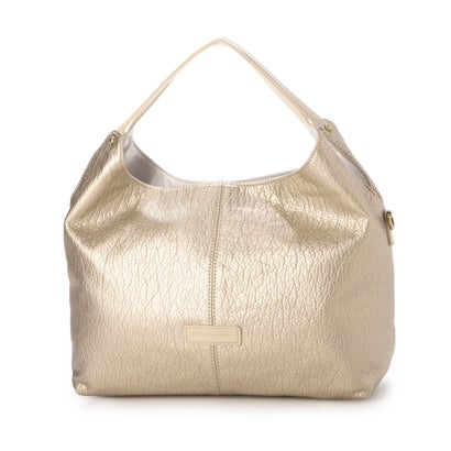 ビアデルトリトーネ Via Del Toritone 洗い合皮三角型2WAY手提げ （ゴールド）