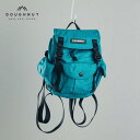 ドーナツ DOUGHNUT ミニ リュック デイパック バックパック リュックサック 小さめ ショルダーバッグ 2WAY LIGHTHOUSEドーナツ かわいいPND36405304DT (ディープグリーンブルー)