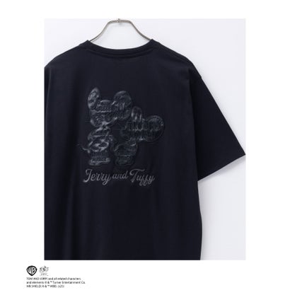 マックハウス Mac-House Tom and Jerry 合皮Tシャツ （オフホワイト）