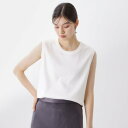 ザ ショップ ティーケー (ウィメン) THE SHOP TK(Women) 【汗染み防止】ノースリーブTシャツ【洗濯機OK/UVケア】 (オフホワイト(003))