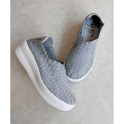 ゴムゴム Gomu56 超軽量 厚底 スタイリッシュ スニーカー （シルバー）