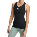 アンダーアーマー UNDER ARMOUR アンダーアーマー UNDER ARMOUR UA HEATGEAR COMPRESSION TANK レディース タンクトップ ノースリーブ インナー アンダー (001 BLACK/WHITE)