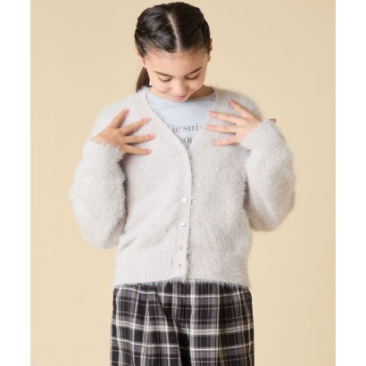 アー・ヴェ・ヴェ a.v.v フェザーチョウカーディガン （ライトグレー）