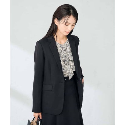 アー・ヴェ・ヴェ a.v.v パウダーツイルテーラードジャケット （ブラック）