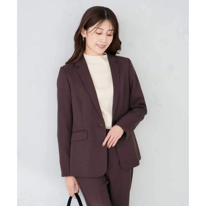 アー・ヴェ・ヴェ a.v.v パウダーツイルテーラードジャケット （ブラウン）