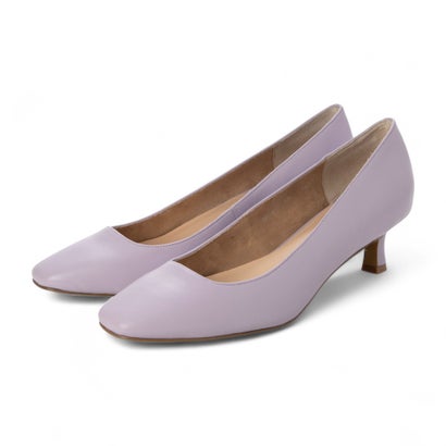 パラディクルール PARADIS COULEUR スクエアトウプレーンパンプス （ラベンダー）