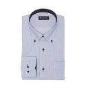 トーキョーシャツ TOKYO SHIRTS ボタンダウン 長袖 形態安定 ワイシャツ (ブルー)