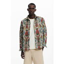 デシグアル Desigual エスニック柄の長袖シャツ (ピンク/レッド)