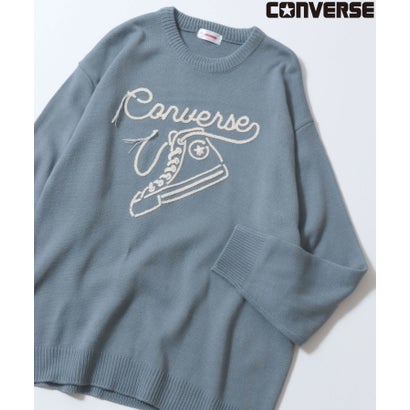 コンバース CONVERSE シューズ刺繍 シャギー靴刺繍ニット セーター オールスター メンズ レディース （..