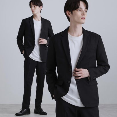 ティーケー タケオ キクチ tk.TAKEO KIKUCHI 【洗える】ピンヘッドストレッチセットアップ (ブラック(019))