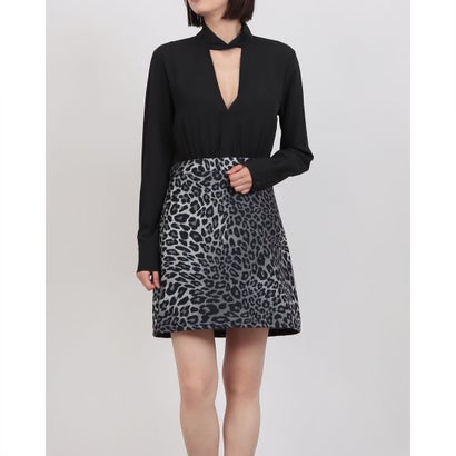 ガウディ GAUDI レオパード柄デザインワンピース (MULTI)