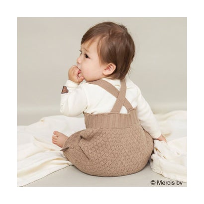 ブランシェス branshes 【boris/ボリス】ニットサロペット （ブラウン）