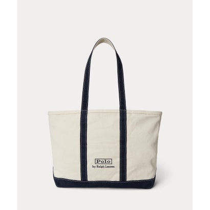 ポロ ラルフ ローレン POLO RALPH LAUREN ロゴ キャンバス ミディアム トート （101ナチュラル）