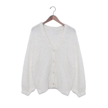 アルシーヴ archives ラメMIXフェザーミドルニット