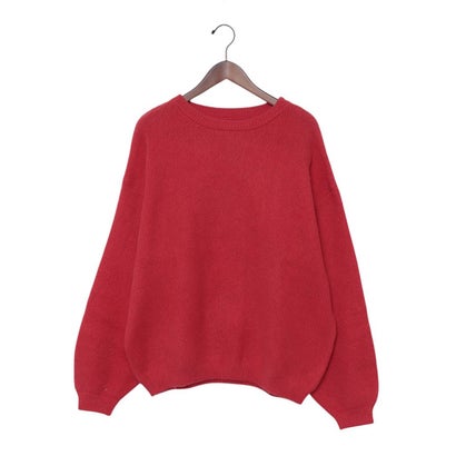 フェピュール feepur 【ハンドウォッシャブル】ゴマジャガードビッグニット/ （RED）