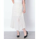チーク Cheek ドロストスリットマーメイドスカート (IVORY)