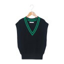 ドゥ アルシーヴ DOUX ARCHIVES チルデンコンパクトニットベスト (NAVY)